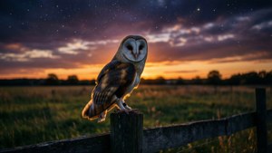 Owl at Twilight