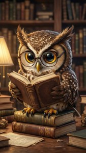 Owl Scholar Toon