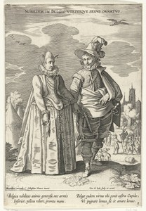 Paar, gekleed volgens de mode uit de Nederlanden, ca. 1610