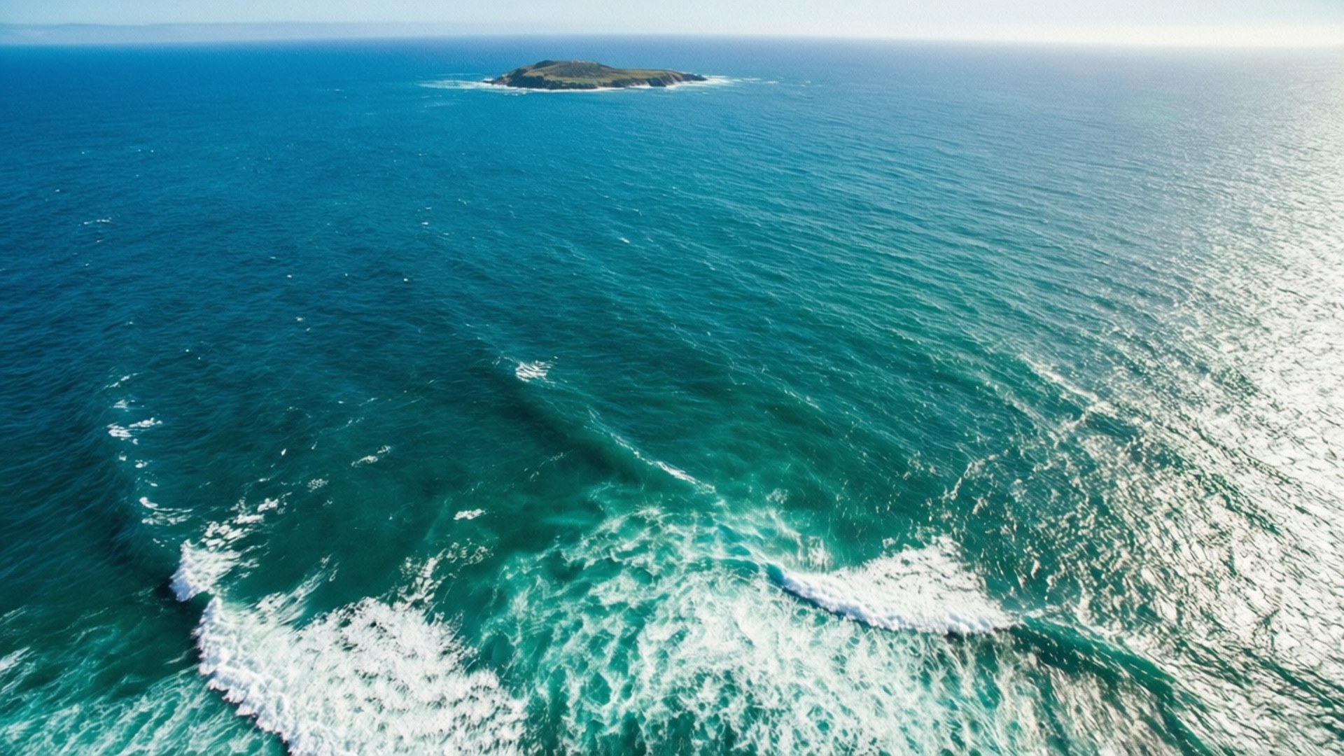 Pacific Aerial View by Wallpapers.art Studio