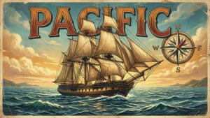 Pacific Retro Poster