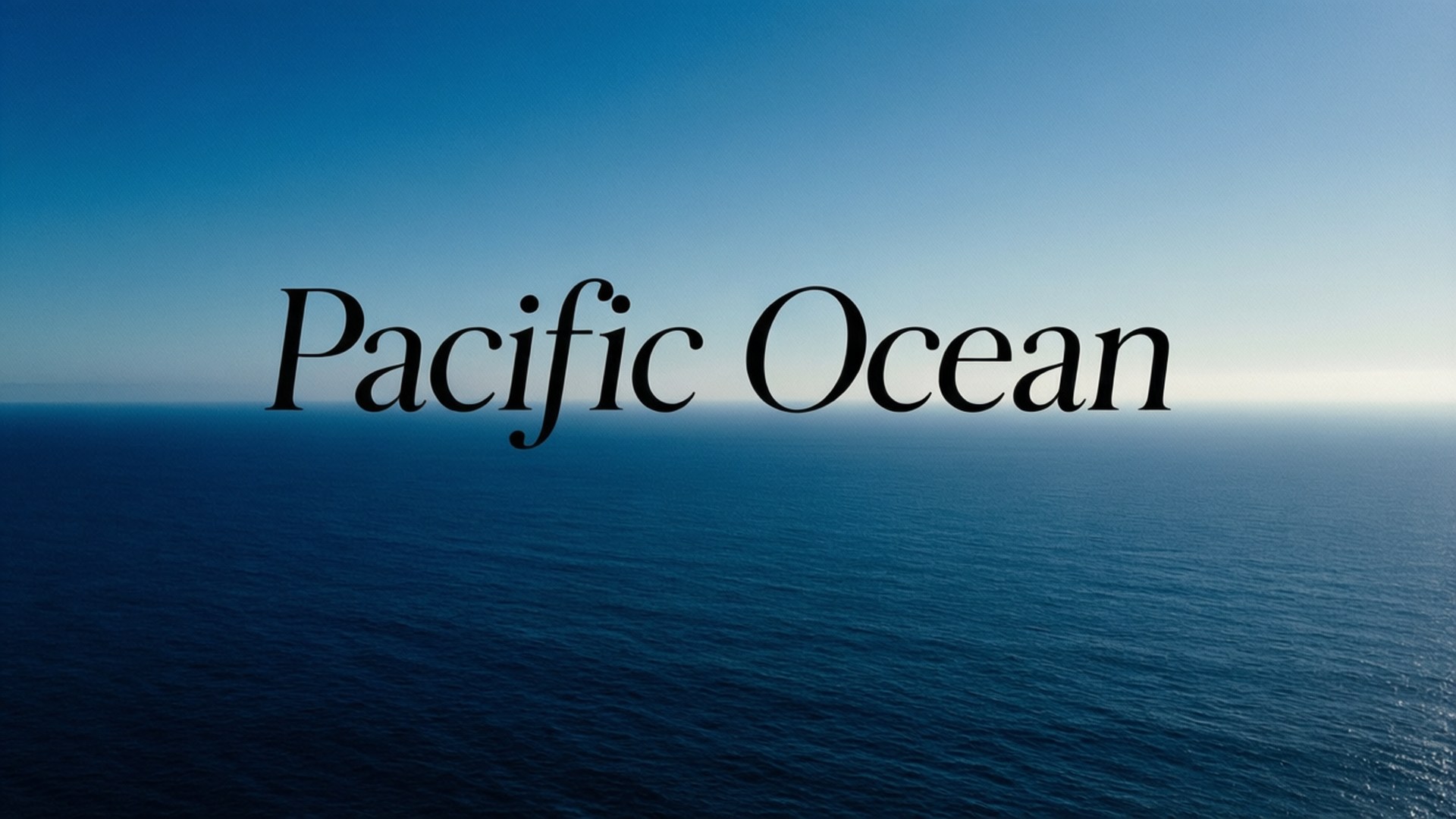 Pacific Typography by Wallpapers.art Studio