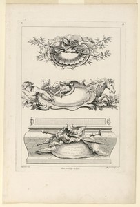 page Four from "Cinquième Livre Contenant des Cartouches Inventés par G. M. Oppenort Architecte du Roi et Gravé par Huquier"