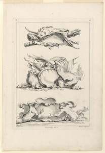 page Six from "Cinquième Livre Contenant des Cartouches Inventés par G. M. Oppenort Architecte du Roi et Gravé par Huquier"