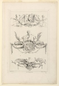 Page Six from "Toisieme Livre Contenant Des Frises ou Paneaux en Longueur Inventés Par G. M. Oppenort Architecte du Roi et Gravés par Huquier"