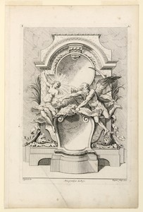 Page Three from "Premier Livre De Differents morceaux A l'Usage de tous ceux qui s'appliquent aux beuax Arts Inventé Par G.M. Oppenort Architecte du Roy Et Gravé par Huquier," Serie A (Moyen Oppenord)