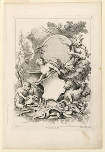Page Two from "Premier Livre De Differents morceaux A l'Usage de tous ceux qui s'appliquent aux beuax Arts Inventé Par G.M. Oppenort Architecte du Roy Et Gravé par Huquier," Serie A (Moyen Oppenord)