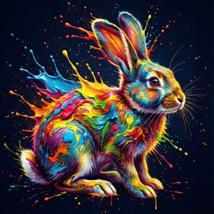 Paint Splash Bunny