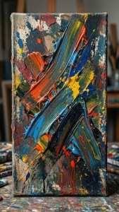Paint Splattered Canvas