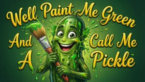 Paint Splattered Pickle