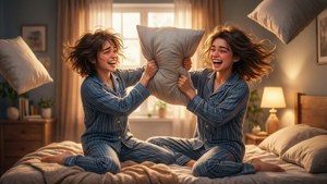 Pajama Pillow Fight