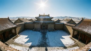 Palace Courtyard in Snow