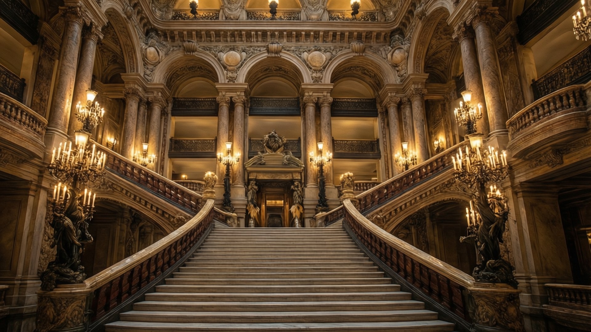 Palace Staircase Overview by Wallpapers.art Studio