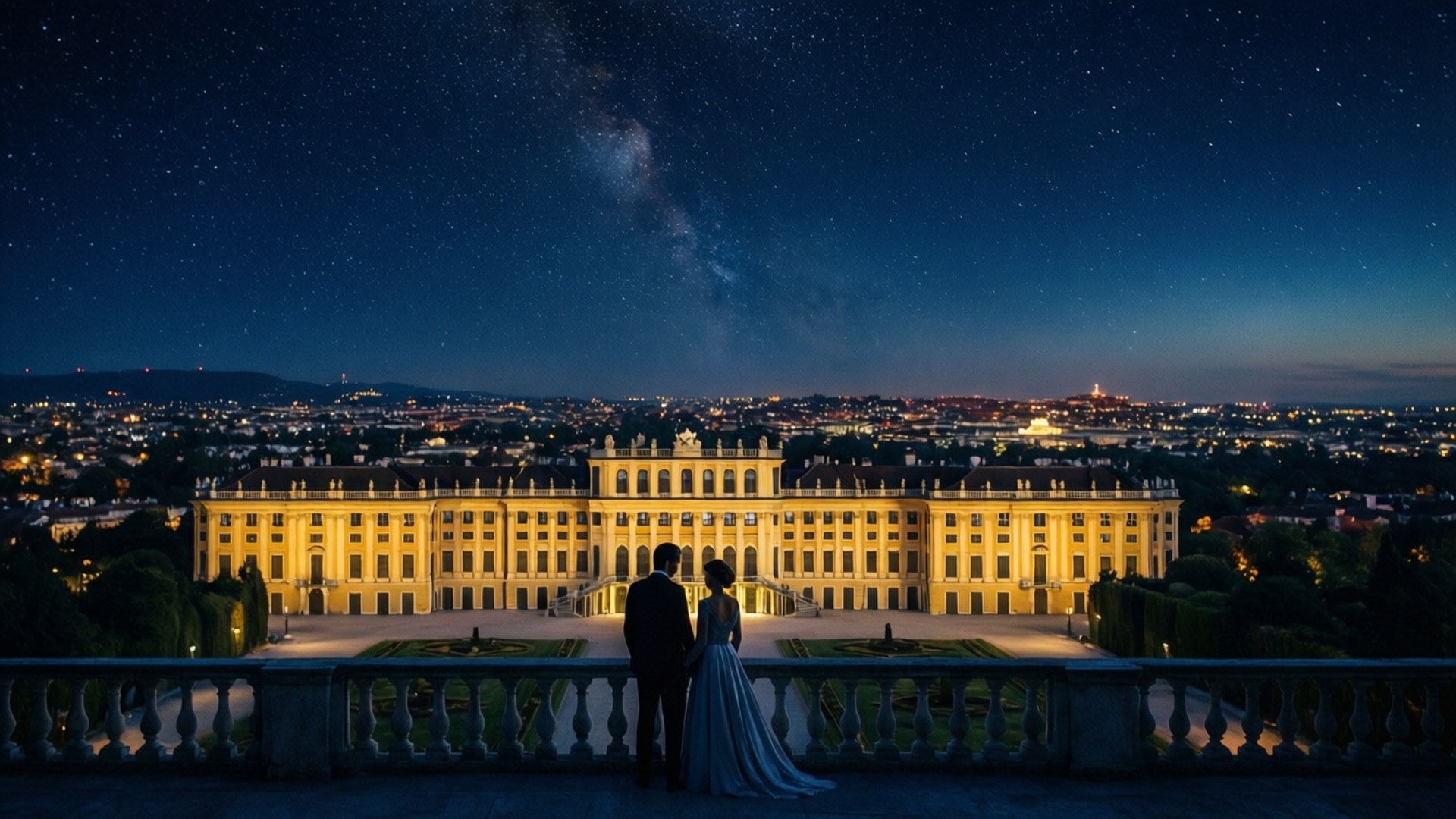 Palace Under Stars by Wallpapers.art Studio