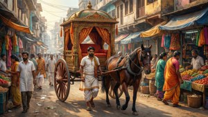 Palanquin in the Market