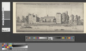 Palatium Archiepiscopi Cantuariensis propae Londinum vulgo Lambeth House