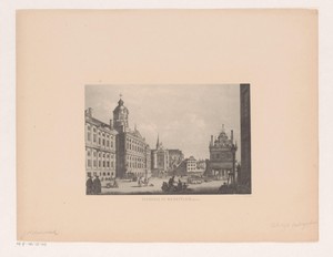 Paleis op de Dam in Amsterdam in de achttiende eeuw