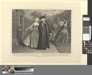 Pamela, being now in the custody of Mrs. Jenkes, seizes an occasion (as they are walking in the garden) to propose a Correspondence with Mr. Williams in order to contrive an Escape, who agree to hide their letters between two tiles near the Sunflower