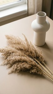 Pampas Grass Flat Lay