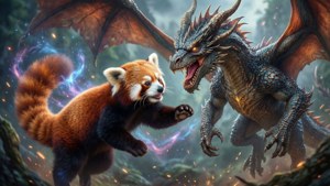 Panda and Dragon