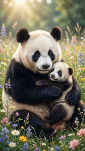 Panda Mother Love
