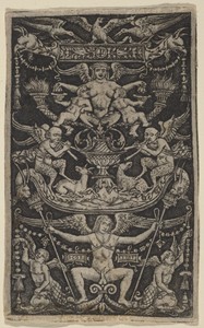 Panel of Ornament with a Satyress Feeding Two Children