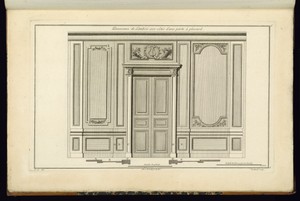 Panneaux de Lambris aux côtés d'une porte à placard