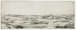 Panorama bij Bloemendaal met het landgoed Saxenburg