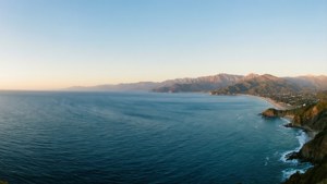 Panoramic Coastline Mountains