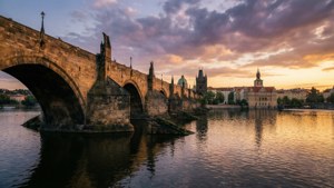 Panoramic Sunset at Charles Bridge