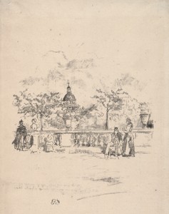 Pantheon from the Terrace of the Luxembourg Gardens