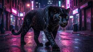 Panther in Neon