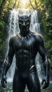 Panther of the Waterfall