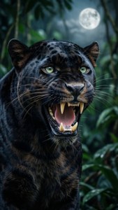 Panther Snarl Fangs