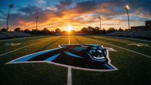 Panthers Logo at Sunset