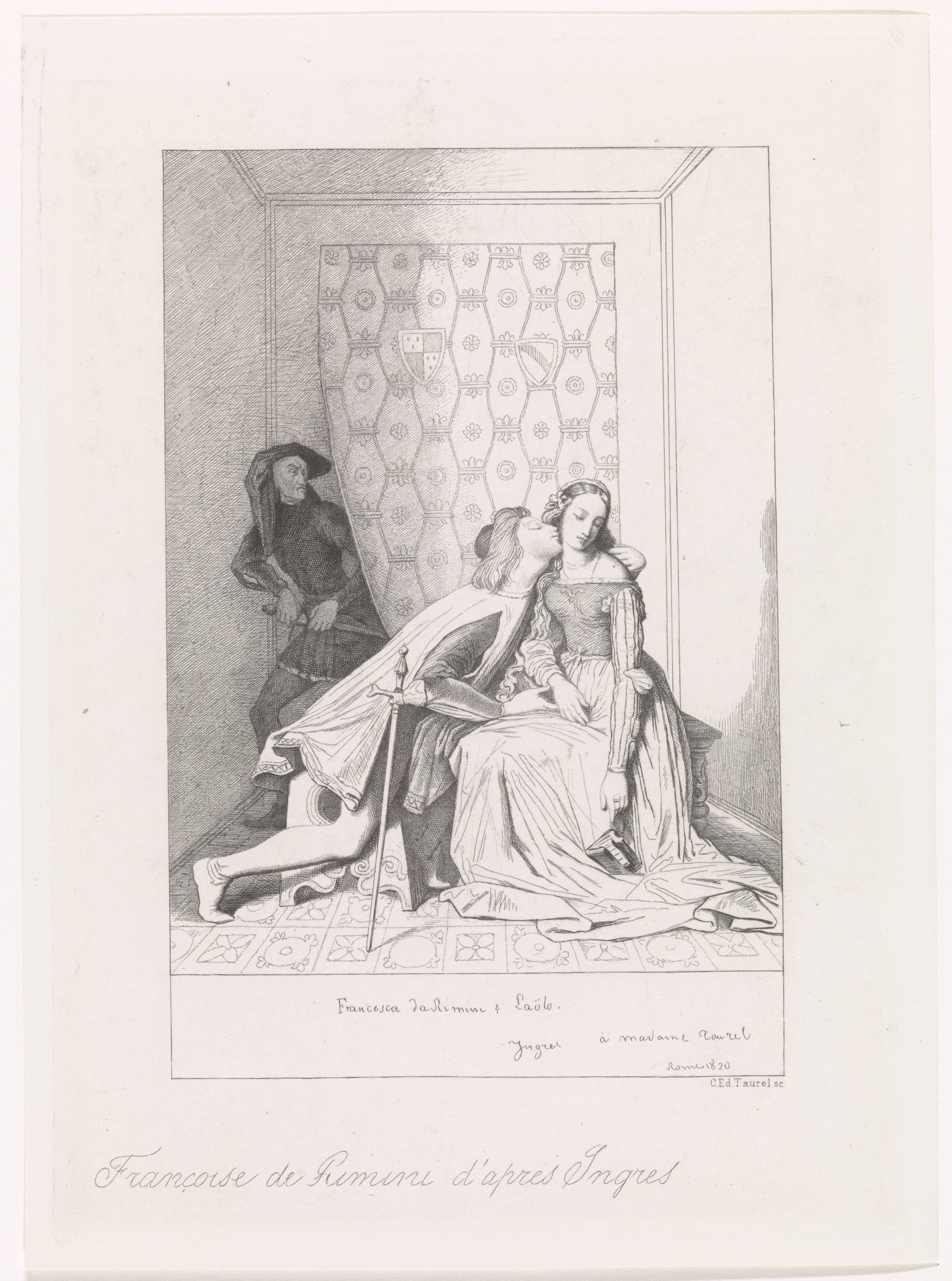 Paolo en Francesca by Edouard Taurel