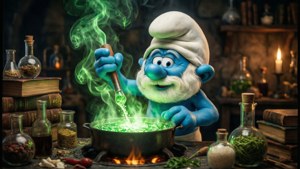 Papa Smurf Potion Master