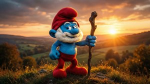 Papa Smurf Sunset Majesty