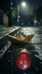 Paper Boat in Gutter