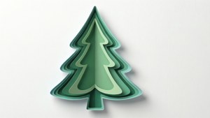 Paper Cut Christmas Tree