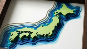 Paper Cut Japan Map