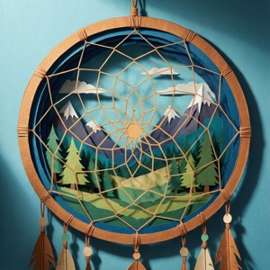 Paper Cutout Dream Catcher