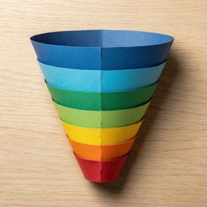 Paper Cutout Funnel