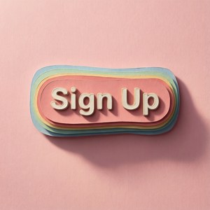 Paper Cutout Sign Up