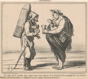 Par suite de la maladie de la vigne