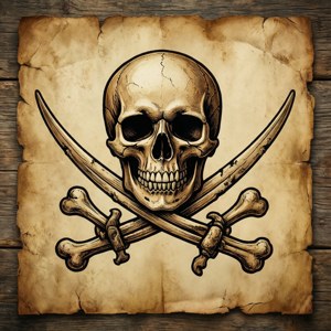 Parchment Jolly Roger