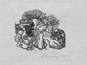 Paris Almanac, 1897:  Tail-piece, Autumn
