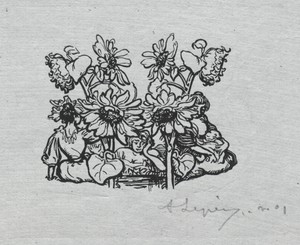 Paris Almanac, 1897:  Tail-piece, Summer