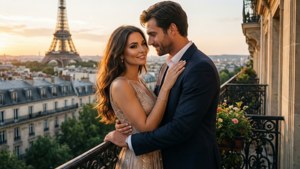 Paris Balcony Romance