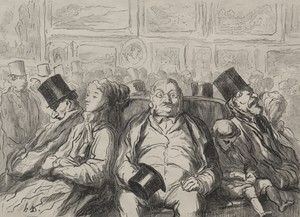 Paris, The Great Art Exhibition: A Moment of Rest in the Salon Carré